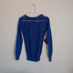 Yoki long sleeves blause size Medium color royal blue